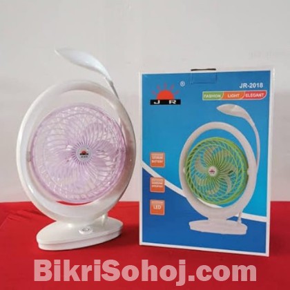 JR-2018 Powerful Rechargeable High Speed Table Fan with LED